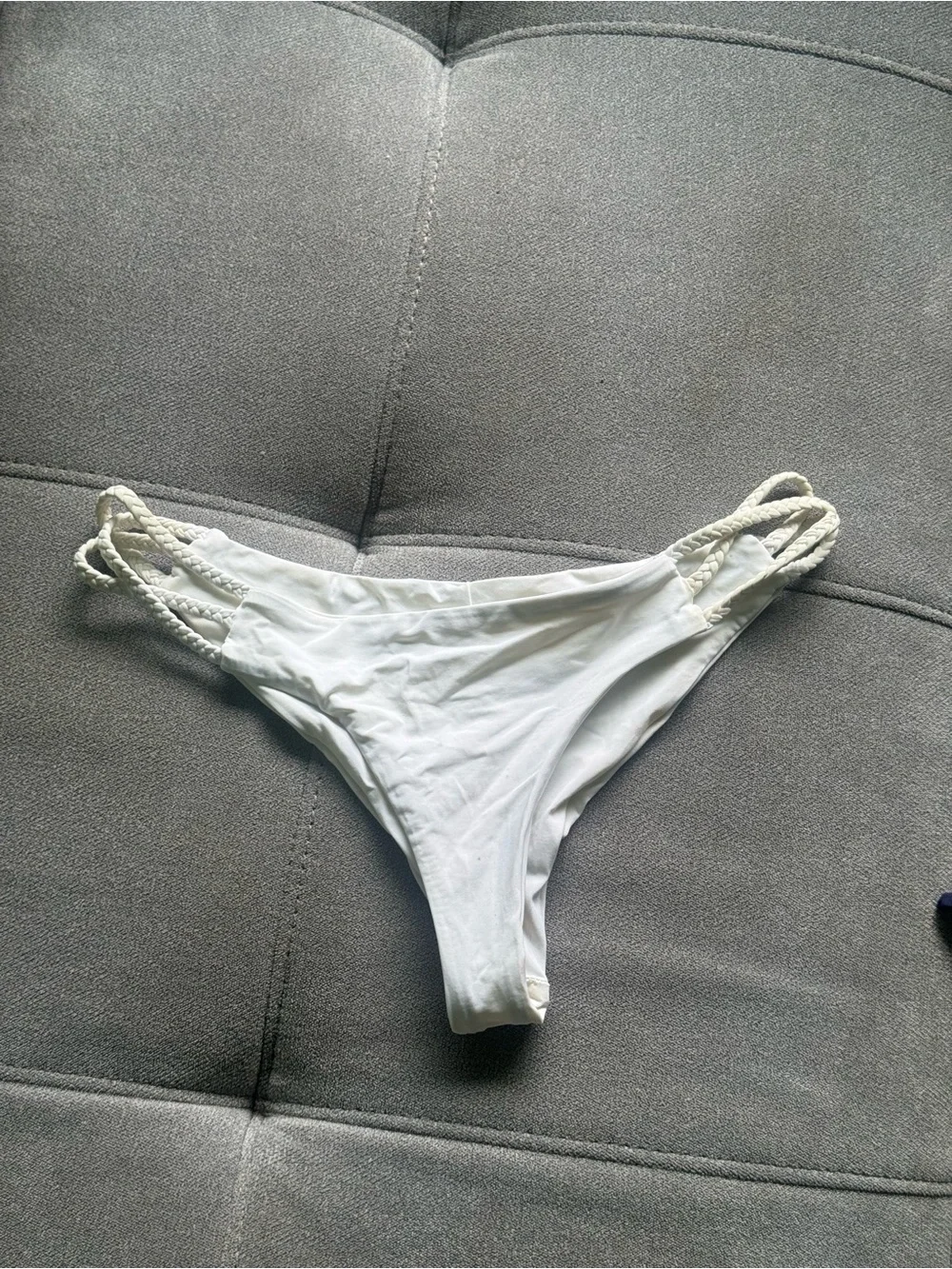 Frankies Bikinis Women's White Bikini bottoms